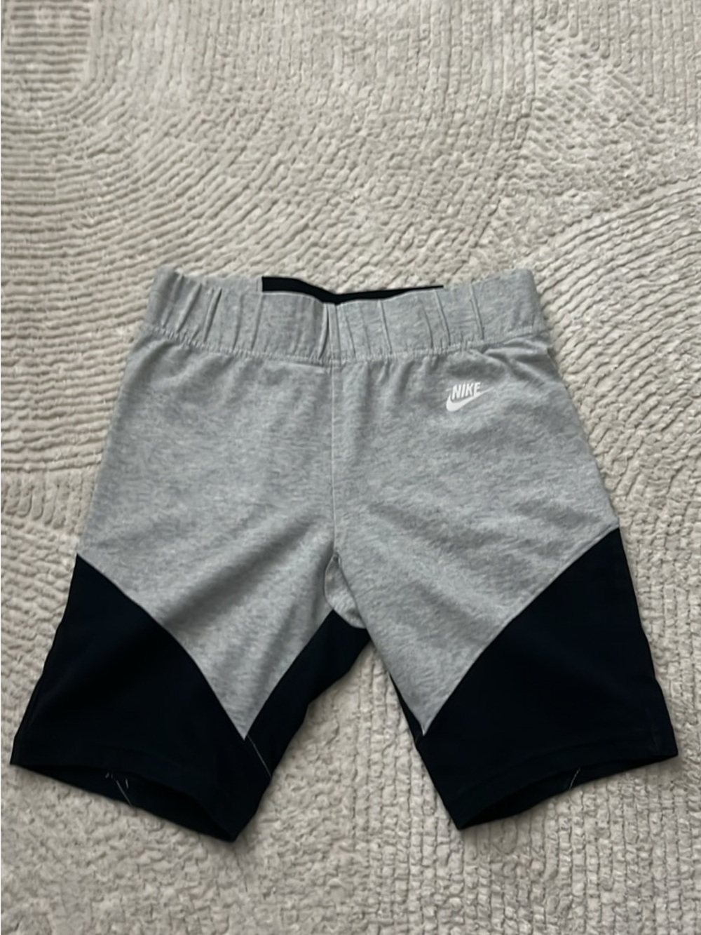 Nike Gray and Black Bike Shorts